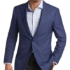 Calvin Klein Slim Fit Wool Sport Coat, Blue Mini Houndstooth