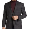 Michael Strahan Classic Fit Sport Coat, Wine Plaid