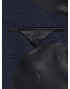 Lauren By Ralph Lauren Classic Fit Sport Coat, Navy Windowpane -Elite Suit Shop MW40 15L8 01 LAUREN BY RALPH LAUREN NAVY WINDOWPANE ALT2