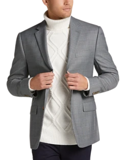 Lauren By Ralph Lauren Classic Fit Sport Coat, Gray Check Windowpane