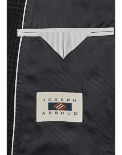 Joseph Abboud Modern Fit Wool Sport Coat, Black Plaid 5 Joseph Abboud Modern Fit Wool Sport Coat, Black Plaid -Elite Suit Shop MW40 15LW 02 JOSEPH ABBOUD BLACK PLAID ALT2