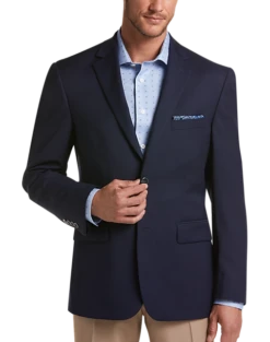 Pronto Uomo Modern Fit Texture Weave Blazer, Navy