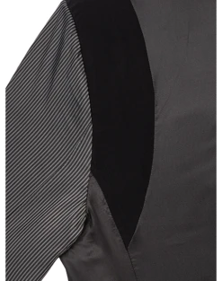 Egara Slim Fit Peak Lapel Dinner Jacket, Midnight Floral Jacquard -Elite Suit Shop MW40 15NK 71 EGARA MIDNIGHT ALT5