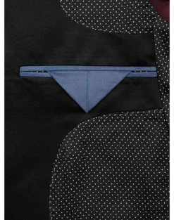 After Hours Slim Fit Dinner Jacket, Blue Jacquard -Elite Suit Shop MW40 15NV 60 AFTER HOURS BURGUNDY JACQUARD ALT2