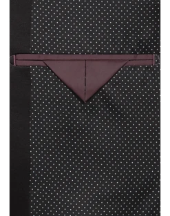 After Hours Slim Fit Shawl Collar Jacquard Dinner Jacket, Black Geometric -Elite Suit Shop MW40 15NX 72 AFTER HOURS BLACK GEO ALT2