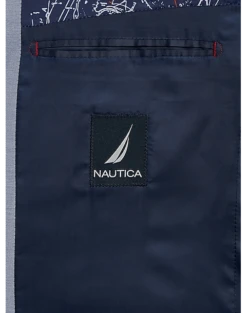 Nautica Modern Fit Sport Coat, Chambray Blue -Elite Suit Shop MW40 15R0 14 NAUTICA BLUE POSTMAN ALT2 1