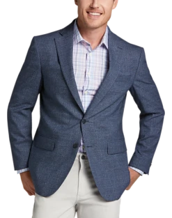 Awearness Kenneth Cole Modern Fit Sport Coat, Blue Tic