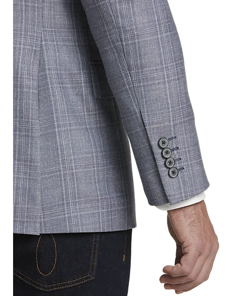 Joseph Abboud Modern Fit Sport Coat, Lavender Plaid 2 Joseph Abboud Modern Fit Sport Coat, Lavender Plaid - Image 2