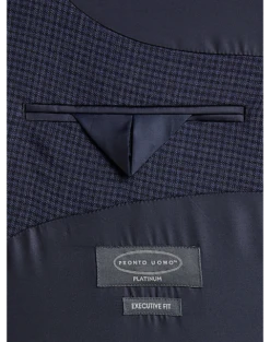 Pronto Uomo Executive Fit Sport Coat, Blue Check 5 Pronto Uomo Executive Fit Sport Coat, Blue Check -Elite Suit Shop MW40 15VW 92 PRONTO UOMO PLATINUM BLUE CHECK ALT2