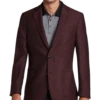Calvin Klein X-Fit Slim Fit Sport Coat, Burgundy Herringbone