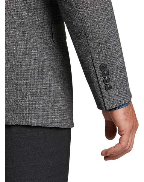 Awearness Kenneth Cole Modern Fit Notch Lapel Sport Coat, Gray Tic 2 Awearness Kenneth Cole Modern Fit Notch Lapel Sport Coat, Gray Tic - Image 2