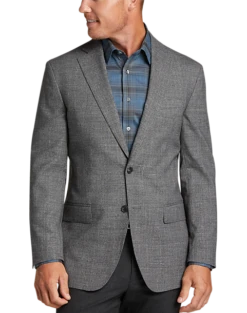 Awearness Kenneth Cole Modern Fit Notch Lapel Sport Coat, Gray Tic