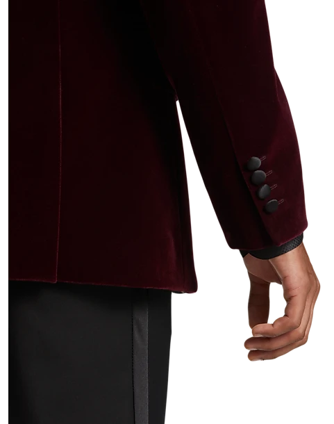 Paisley & Gray Slim Fit Dinner Jacket, Crimson Red 2 Paisley & Gray Slim Fit Dinner Jacket, Crimson Red - Image 2