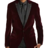 Paisley & Gray Slim Fit Dinner Jacket, Burgundy