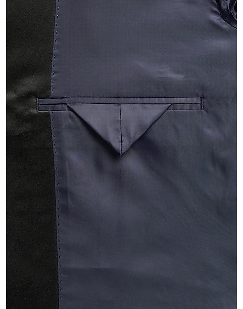 Michael Strahan Classic Fit Shawl Lapel Dinner Jacket, Blue Floral 3 Michael Strahan Classic Fit Shawl Lapel Dinner Jacket, Blue Floral - Image 3