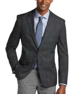 Pronto Uomo Modern Fit Sport Coat, Charcoal Plaid