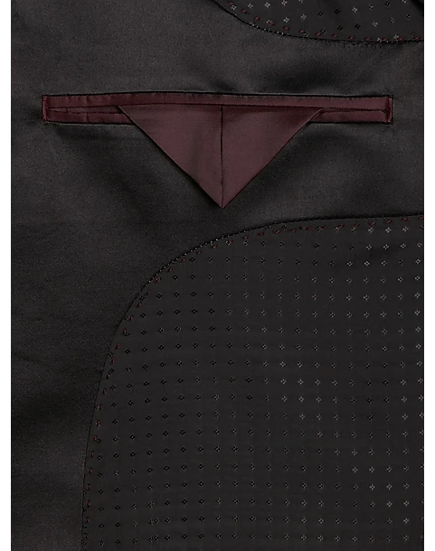 Egara Slim Fit Dinner Jacket, Burgundy Tapestry Jacquard 3 Egara Slim Fit Dinner Jacket, Burgundy Tapestry Jacquard - Image 3