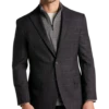 Awearness Kenneth Cole Modern Fit Sport Coat, Wine Windowpane