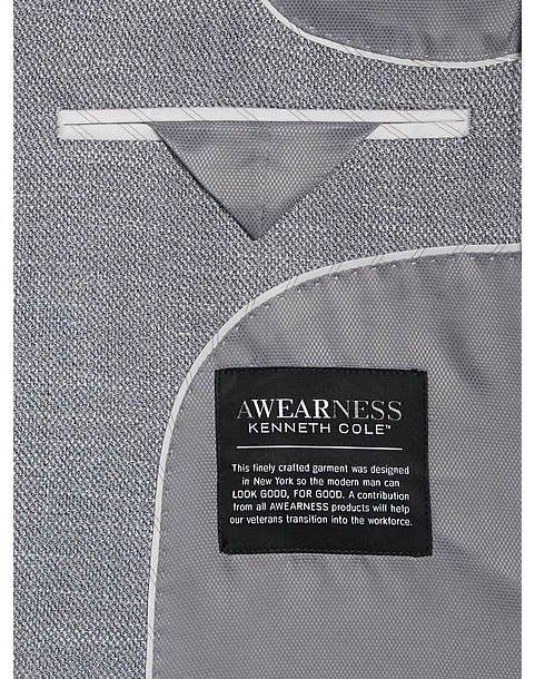 Awearness Kenneth Cole Modern Fit Sport Coat, Gray Tic 3 Awearness Kenneth Cole Modern Fit Sport Coat, Gray Tic - Image 3