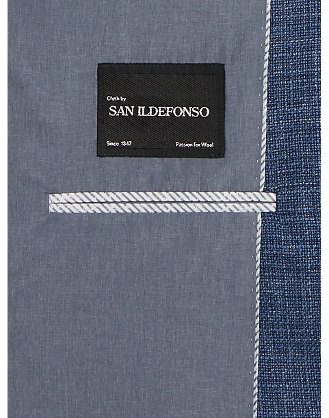 Joseph Abboud Modern Fit Notch Lapel Sport Coat, Blue Tic 4 Joseph Abboud Modern Fit Notch Lapel Sport Coat, Blue Tic - Image 4