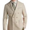 JOE Joseph Abboud Slim Fit Double Breasted Peak Lapel Sport Coat, White Tic
