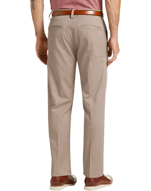 Haggar Iron Free Premium Straight Fit Khaki Pants, Sand 2 Haggar Iron Free Premium Straight Fit Khaki Pants, Sand - Image 2