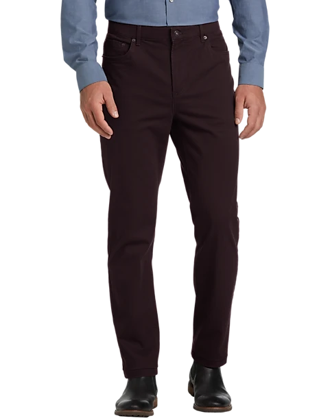 Joseph Abboud Modern Fit Power Stretch 5-Pocket Pants, Stone 1 Joseph Abboud Modern Fit Power Stretch 5-Pocket Pants, Stone