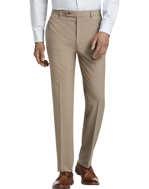 Lauren By Ralph Lauren Classic Fit Dress Pants, Tan 1 Lauren By Ralph Lauren Classic Fit Dress Pants, Tan