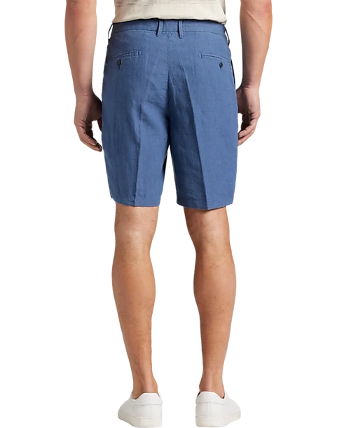 Joseph Abboud Modern Fit Linen Shorts, Black 2 Joseph Abboud Modern Fit Linen Shorts, Black - Image 2