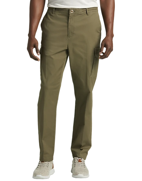 Joseph Abboud Modern Fit Cargo Pants, Washed Olive 1 Joseph Abboud Modern Fit Cargo Pants, Washed Olive
