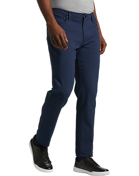 Michael Strahan Modern Fit Technical Pants, Navy 1 Michael Strahan Modern Fit Technical Pants, Navy