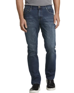 Black Bull Modern Fit 5-Pocket Jeans, Medium Wash