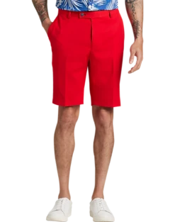 Paisley & Gray Slim Fit Shorts, Hot Rod Red