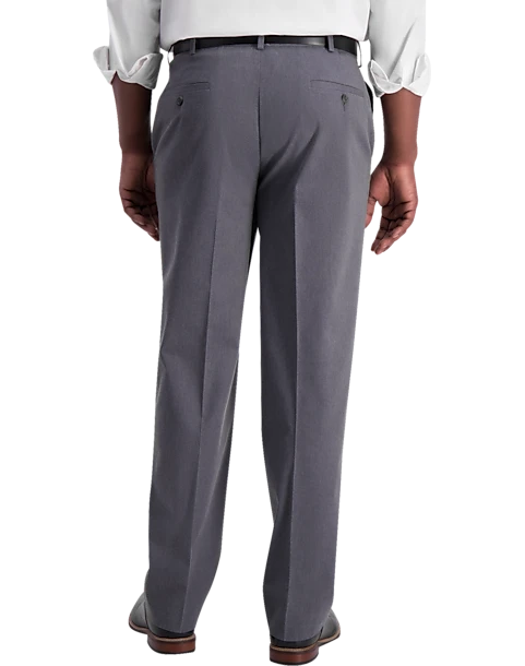 Haggar Iron-Free Premium Khaki® Classic Fit Flat-Front Pants, Khaki 2 Haggar Iron-Free Premium Khaki® Classic Fit Flat-Front Pants, Khaki - Image 2