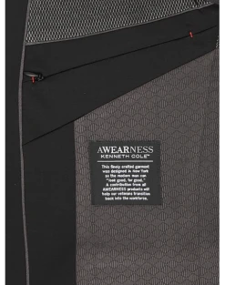 Awearness Kenneth Cole AWEAR-TECH Slim Fit Suit, Black -Elite Suit Shop MW40 31K3 02 AWEARNESS BY KENNETH COLE BLACK ALT3