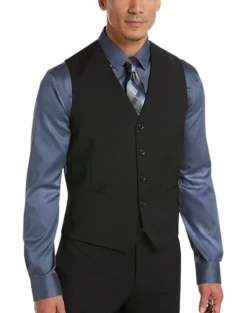 Awearness Kenneth Cole Modern Fit Suit Separates Vest, Black