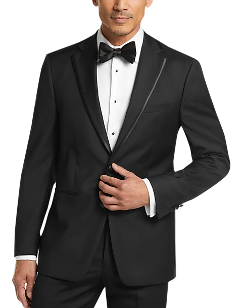 Calvin Klein X-Fit Slim Fit Formal Tuxedo Separates, Black 1 Calvin Klein X-Fit Slim Fit Formal Tuxedo Separates, Black