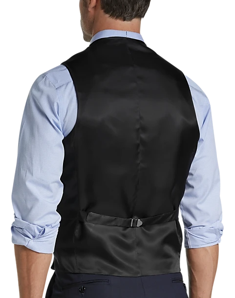 Joseph Abboud Blue Tic Modern Fit Suit Separates Vest 2 Joseph Abboud Blue Tic Modern Fit Suit Separates Vest - Image 2