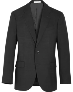 Joseph Abboud Charcoal Tic Slim Fit Suit Separates Coat