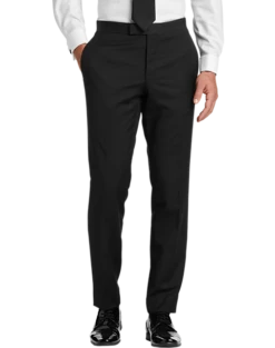 BLACK By Vera Wang Slim Fit Tuxedo Pants, Black