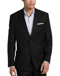 Michael Strahan Classic Fit Suit Separates Coat, Black