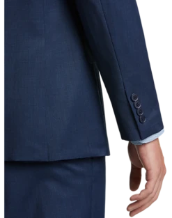 Michael Strahan Postman Blue Classic Fit Suit -Elite Suit Shop MW40 3V4H 14 MICHAEL STRAHAN BLUE POSTMAN NEW ALT1