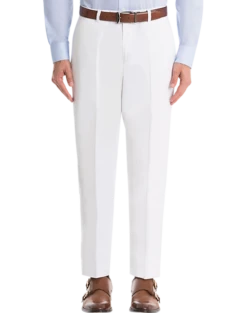 Lauren By Ralph Lauren Classic Fit Linen Suit Separates Pants, White
