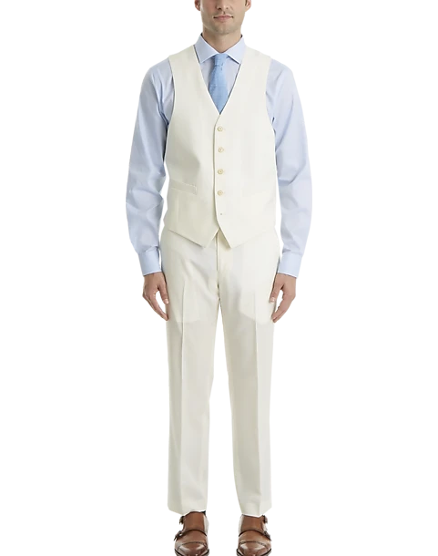 Lauren By Ralph Lauren Classic Fit Suit Separates Vest, Cream 1 Lauren By Ralph Lauren Classic Fit Suit Separates Vest, Cream