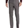 Egara Skinny Fit Suit Separates Pants, Wine Windowpane