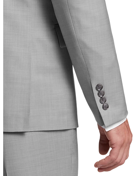 Calvin Klein X-Fit Slim Fit Suit Separates Coat, Light Gray Sharkskin 2 Calvin Klein X-Fit Slim Fit Suit Separates Coat, Light Gray Sharkskin - Image 2