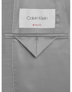 Calvin Klein X-Fit Slim Fit Suit Separates Coat, Light Gray Sharkskin 5 Calvin Klein X-Fit Slim Fit Suit Separates Coat, Light Gray Sharkskin -Elite Suit Shop MW40 3VTL 16 CALVIN KLEIN LIGHT GRAY SHARKSKIN ALT2