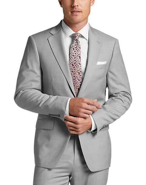Calvin Klein X-Fit Slim Fit Suit Separates Coat, Light Gray Sharkskin 1 Calvin Klein X-Fit Slim Fit Suit Separates Coat, Light Gray Sharkskin