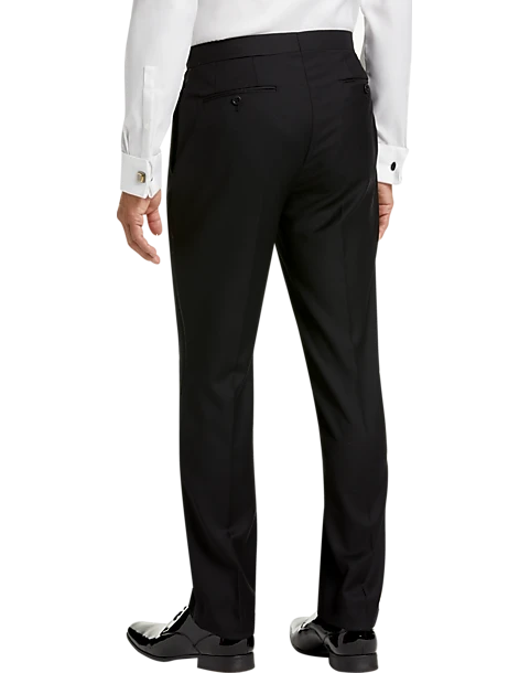 Calvin Klein Slim Fit Tuxedo Separates Slacks, Black 2 Calvin Klein Slim Fit Tuxedo Separates Slacks, Black - Image 2