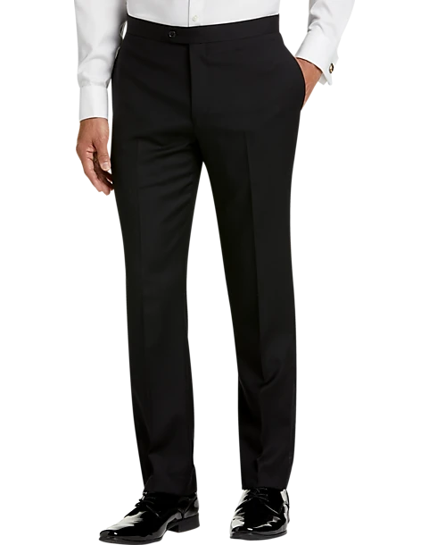 Calvin Klein Slim Fit Tuxedo Separates Slacks, Black 1 Calvin Klein Slim Fit Tuxedo Separates Slacks, Black